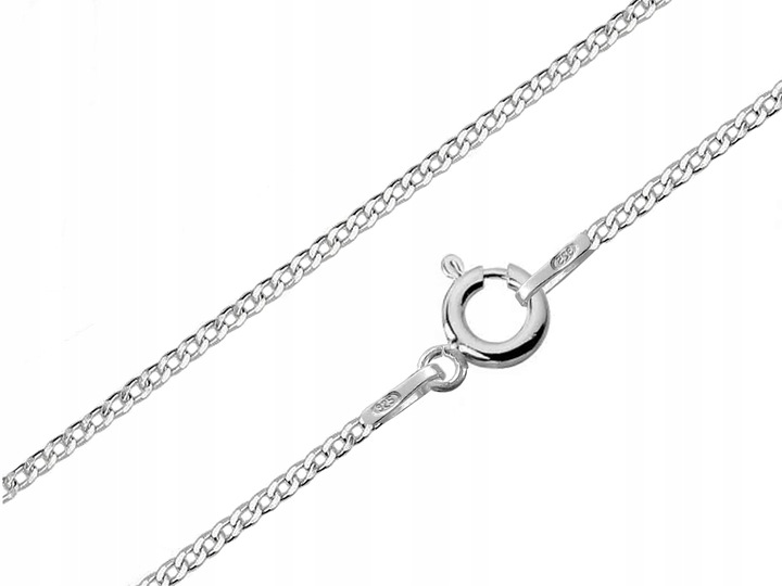 ŁAŃCUSZEK SREBRNY 925 PANCERKA 040 - DŁUGOŚĆ 40cm