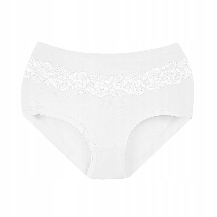 6x ODDYCHAJĄCE BAMBUSOWE MAJTKI FIGI KORONKOWE Z WYSOKIM STANEM 3XL #25