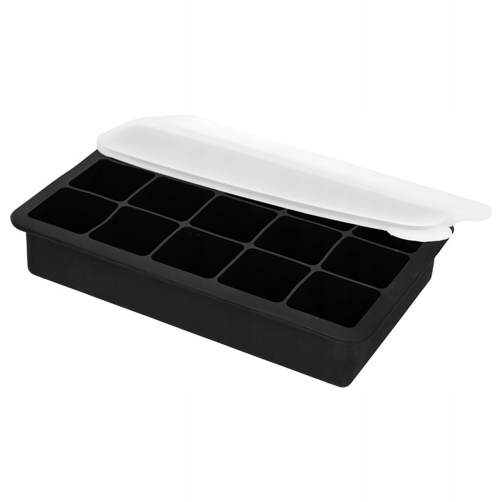 6x Foremki do lodu silikonowe forma do 15 kostek lodu z pokrywką
