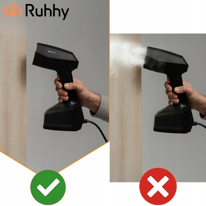 Parownica do ubrań Ruhhy 2000W Żelazko Parowe szybkie nagrzewanie 3