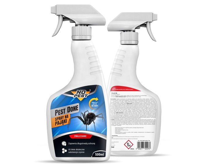 SILNY ŚRODEK SPRAY PREPARAT BOMBA FOGGER NA PAJĄKI PAJĘCZYNY NO PEST ZESTAW