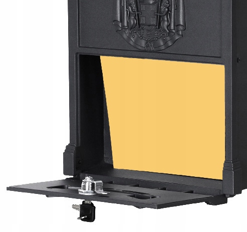 SKRZYNKA POCZTOWA NA LISTY POCZTĘ RUSTYKALNA RETRO VINTAGE CZARNA