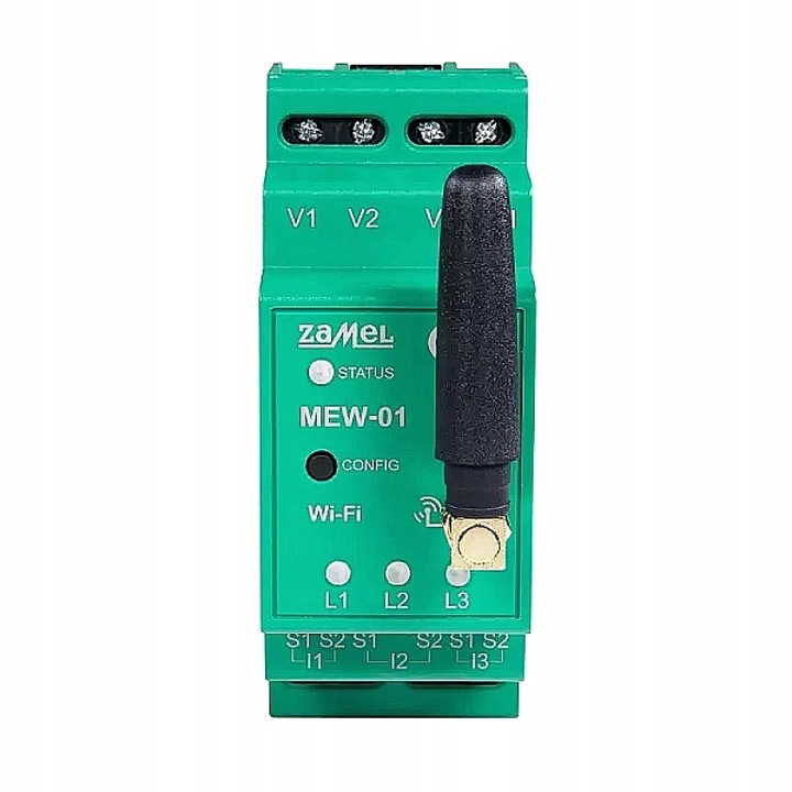 ZAMEL Monitor Licznik Energii Elektrycznej Prądu Wi-Fi 3F+N SUPLA