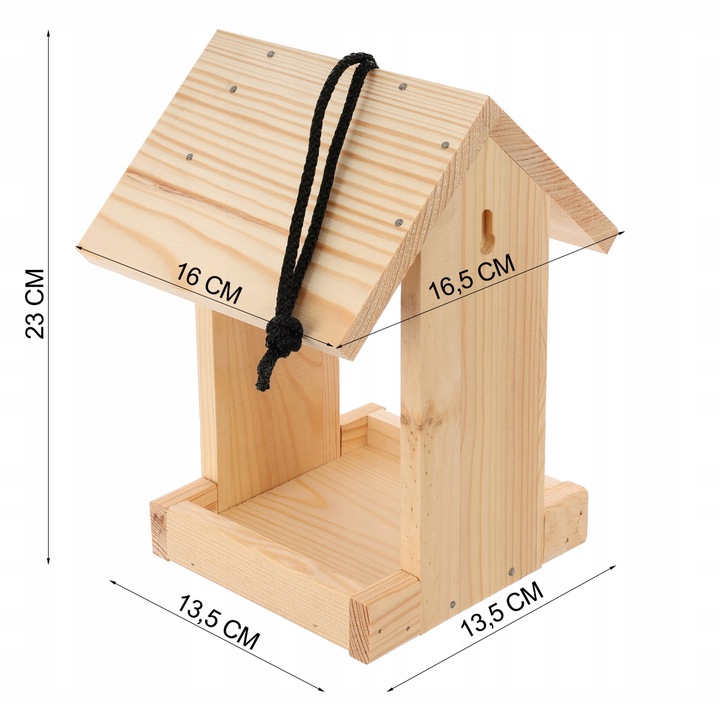 Karmnik dla ptaków drewniany DIY Zestaw do samodzielnego montażu