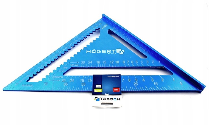 KĄTOWNIK CIESIELSKI STOLARSKI ALUMINIOWY MOCNY 300 x 300 mm HOGERT HT4M214