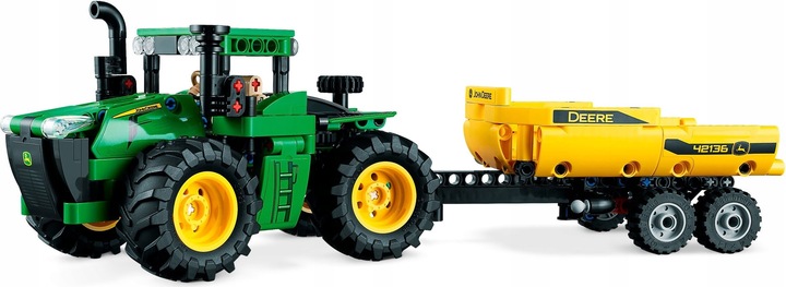 LEGO TECHNICS 42136 Traktor Ciągnik JOHN DEERE z przyczepą + KATALOG LEGO