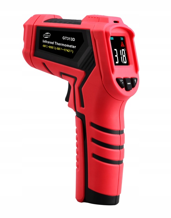 PIROMETR TERMOMETR LASEROWY BEZDOTYKOWY NA PODCZERWIEŃ EMISYJNOŚĆ -50 +950°