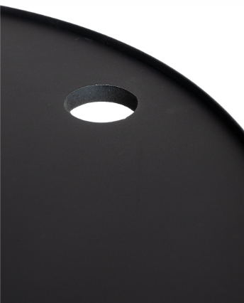 STOLIK KAWOWY METALOWY KOSZ DRUCIANY Z POKRYWĄ OKRĄGŁY CZARNY OZDOBNY