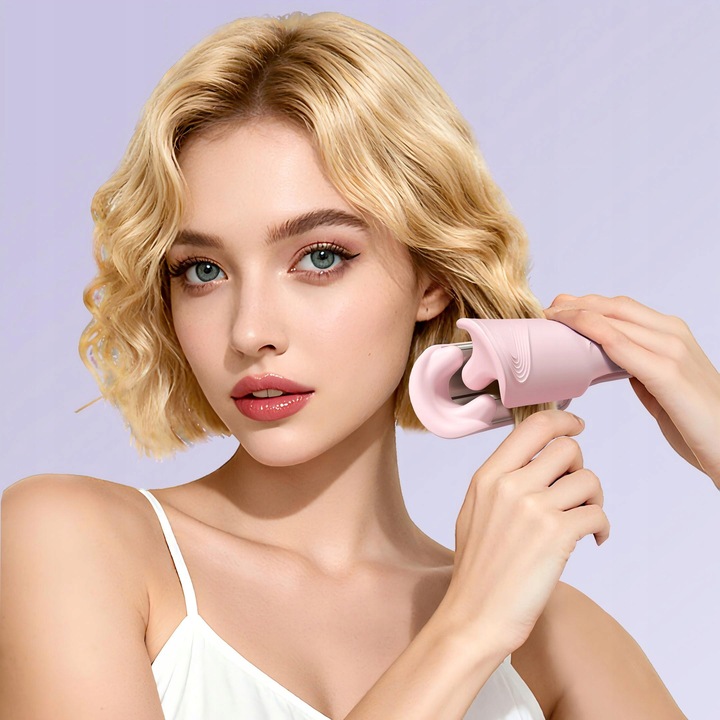 LOKÓWKA DUOMEI Profesjonalna Lokówka Falownica do włosów różowy 32MM