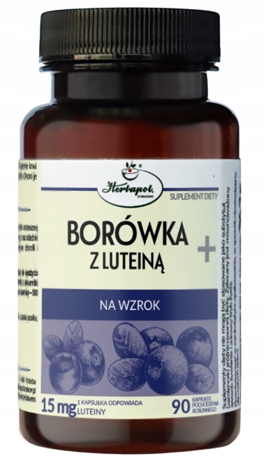 BORÓWKA Z LUTEINĄ+ 90 kapsułek NA WZROK HERBAPOL KRAKÓW