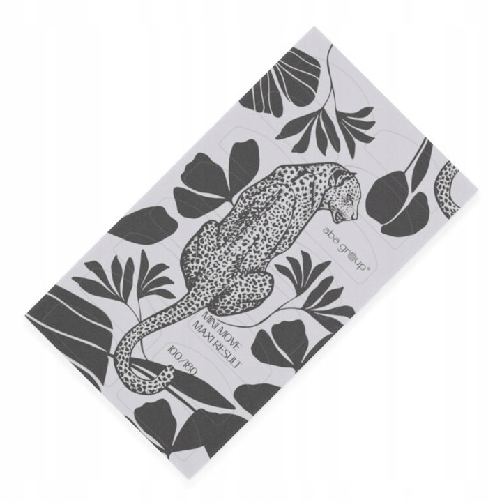 Mini Polerki do Paznokci Półksiężyc Lampart 100/180 Aba Group 48 sztuk