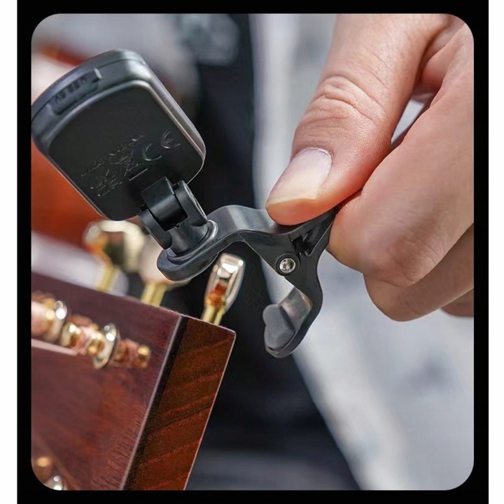 STROIK TUNER GITAROWY DO STROJENIA GITARY SKRZYPIEC BASU UKULELE AROMA