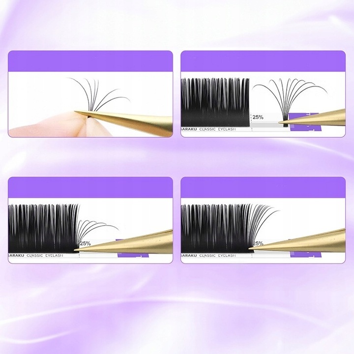 Rzęsy NAGARAKU Nowa Generacja Premium Mink C 0,07 9mm 16 pasków