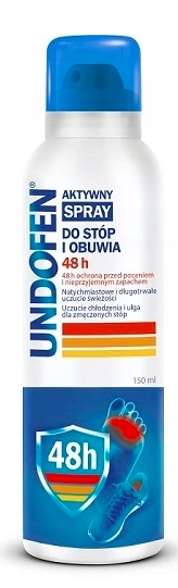 UNDOFEN Aktywny Spray Do Stóp i Obuwia 48H 150ml