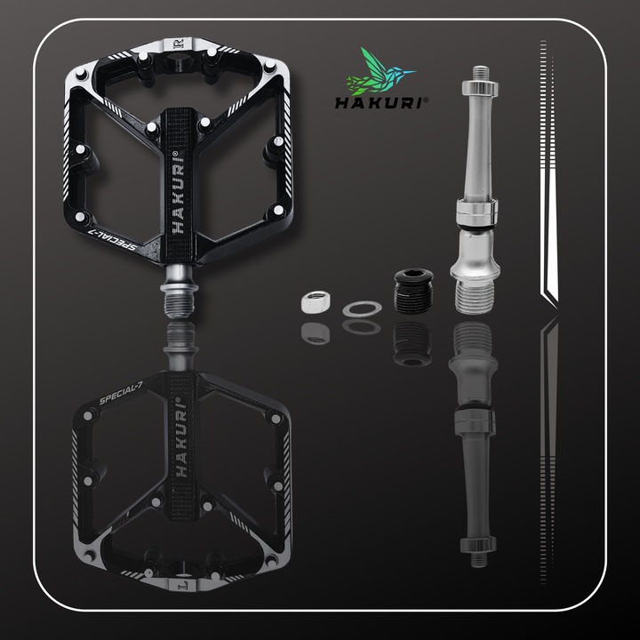 Pedały PLATFORMOWE ALUMINIOWE 3 ŁOŻYSKA Maszynowe Lekkie DH ENDURO MTB