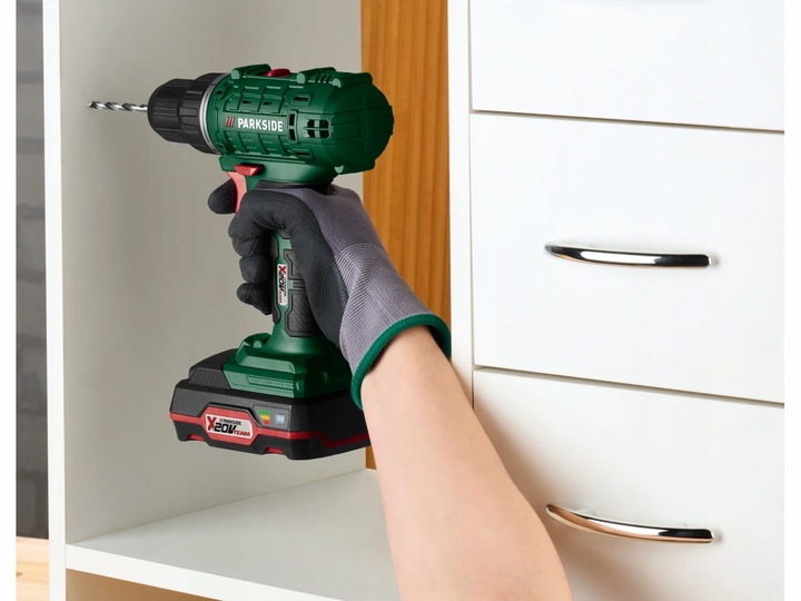 PARKSIDE Akumulatorowa Wiertarkowkrętarka PBSSA 20-Li A1, 20 V z AKU +