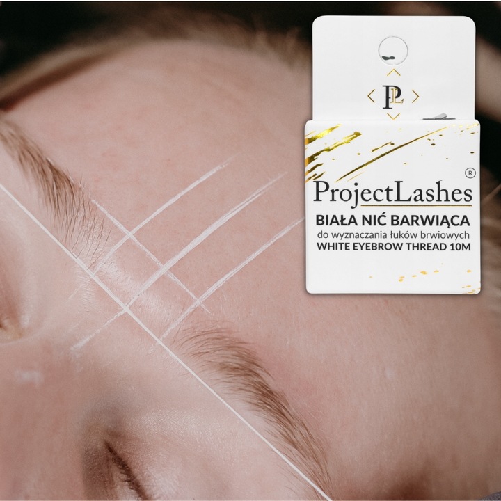 Nić Barwiąca do brwi + pisak WHITE BROW MARKER