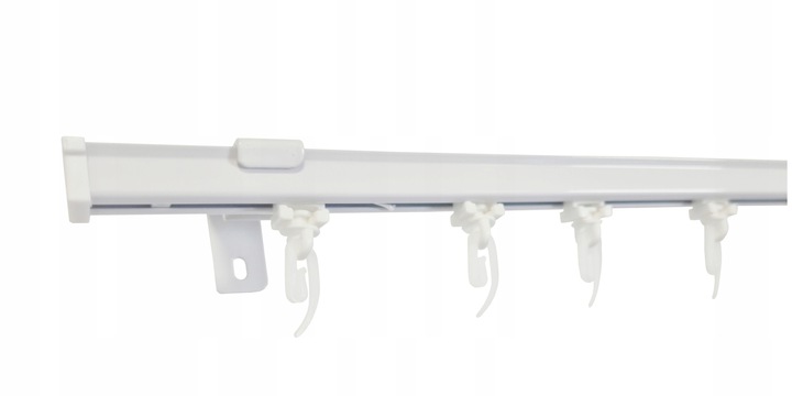 Karnisz sufitowy pojedynczy SZYNA SUFITOWA ALUMINIOWA biała żabki 250 cm