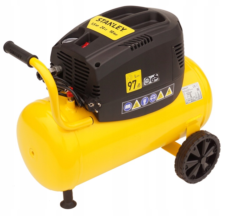 STANLEY KOMPRESOR BEZOLEJOWY SPRĘŻARKA 24L 10bar