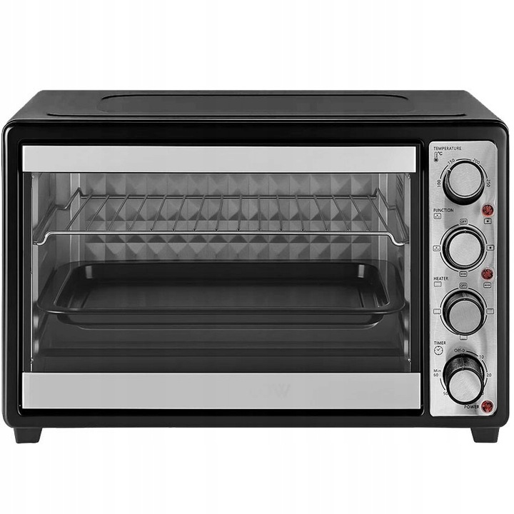 PIEKARNIK ELEKTRYCZNY WOLNOSTOJĄCY Z TERMOOBIEGIEM 45L ROŻNO DUŻY