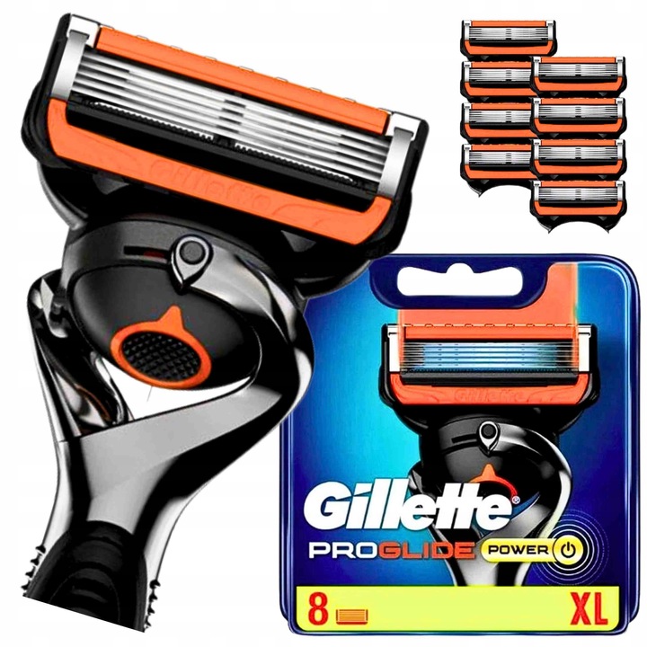 Gillette Fusion 5 Proglide Power wkłady ostrza nożyki do maszynki x 8