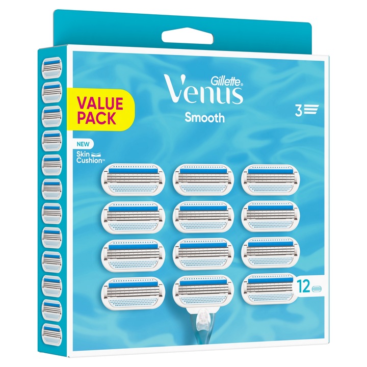 Venus Smooth, 12 wkładów do maszynki