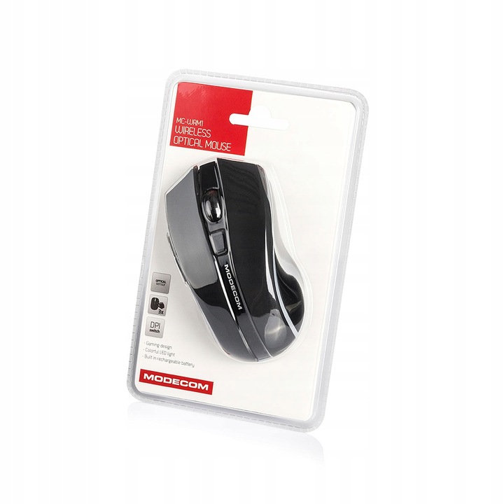 Mysz bezprzewodowa MODECOM MC-WRM1 1600DPI Czarna