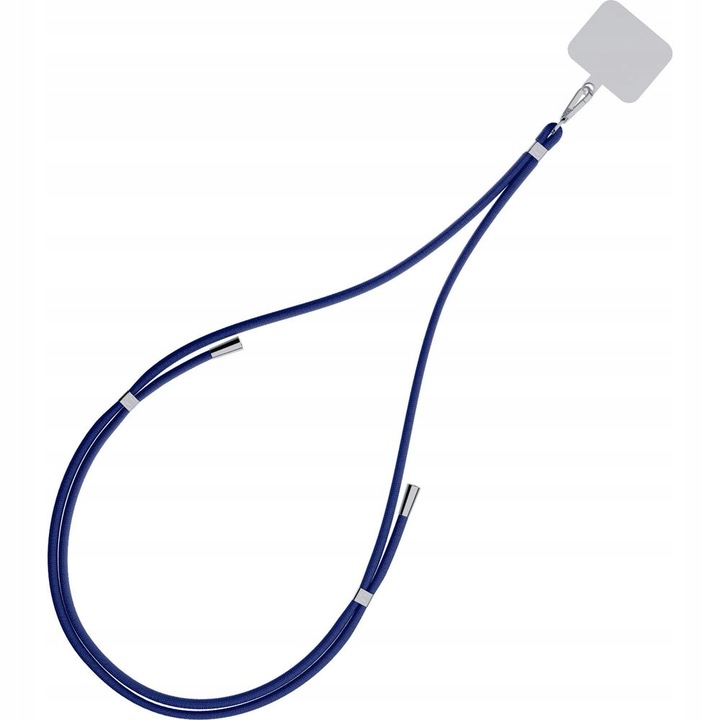 Accessories Dark Blue (silver) - 3mk EasyClip Smycz do telefonu regulowana