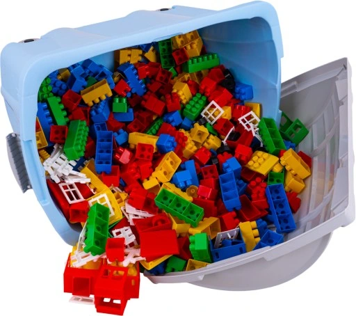 KLOCKI KONSTRUKCYJNE 500 w POJEMNIKU POLSKIE DUŻE