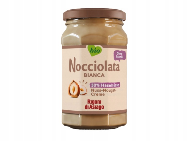 NOCCIOLATA BIANCA KREM Z ORZECH LASKOWYCH 250G KREM ORZECHOWY