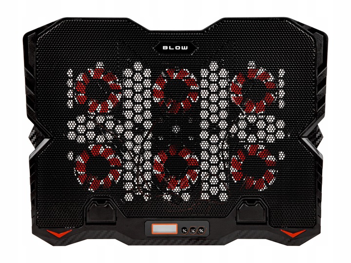 PODSTAWKA PODKŁADKA CHŁODZĄCA POD LAPTOPA 15,6' GAMINGOWA DUŻA LED HUB USB