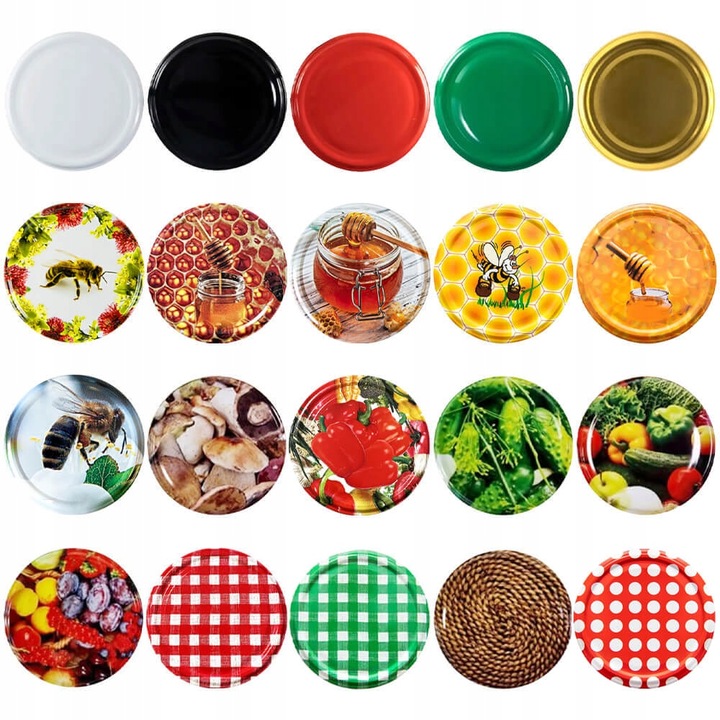 8x Słoik 900ml z zakrętką fi82 na MIÓD DŻEM PRZETWORY słoiki szklane