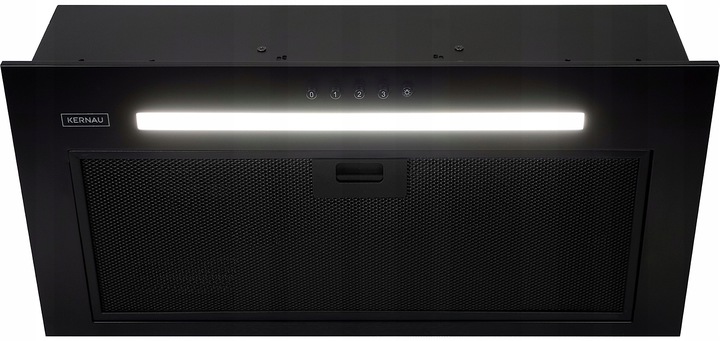 OKAP KUCHENNY CICHY KERNAU KBH0662B CZARNY 60 LED 110-180m³/h 53-63dB