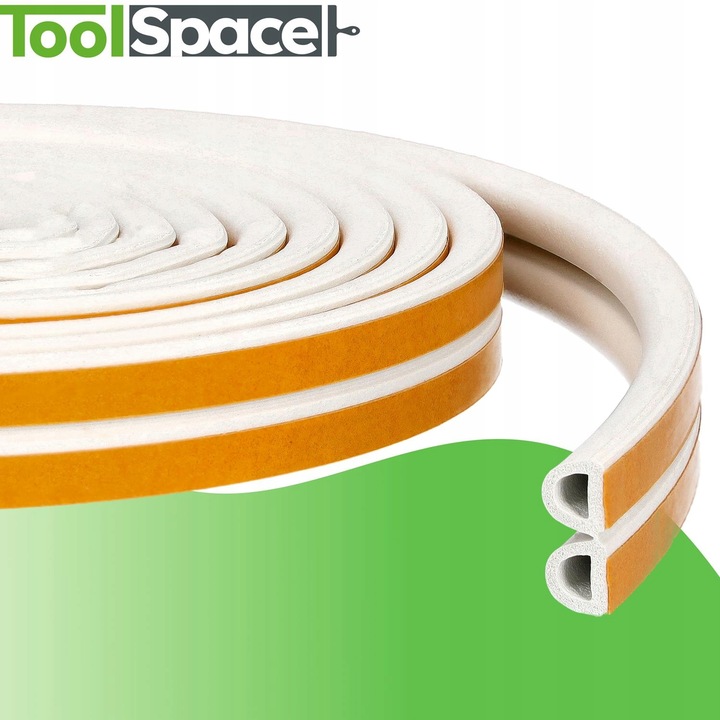 Uszczelka do okien i drzwi D 25mb mb BIAŁY