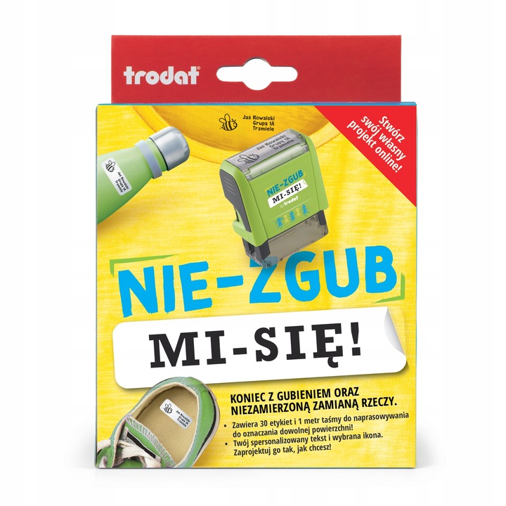 Pieczątka do znakowania rzeczy Nie zgub mi Się Trodat 8911