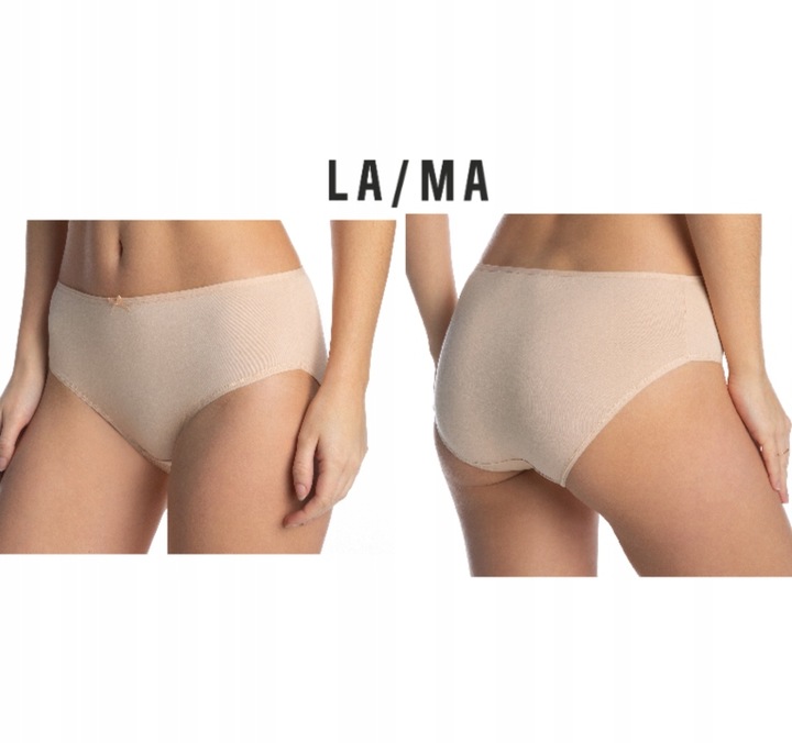 LAMA bikini FIGI 3-pak BAWEŁNA beżowe rozmiar S