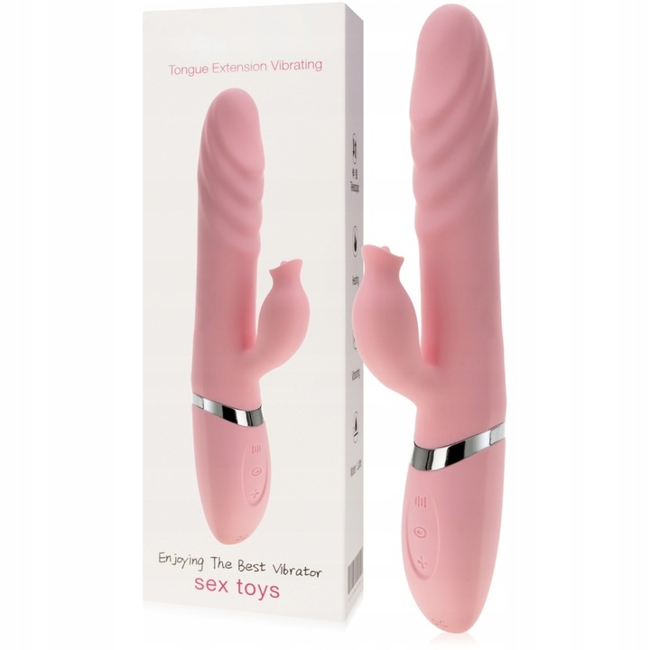 WIBRATOR POSUWISTY RUCH GÓRA-DÓŁ PODGRZEWANY DO 48stC 36 FUNKCJI