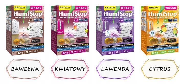 HUMISTOP WKŁAD ZAPAS DO POCHŁANIACZA WILGOCI X 5