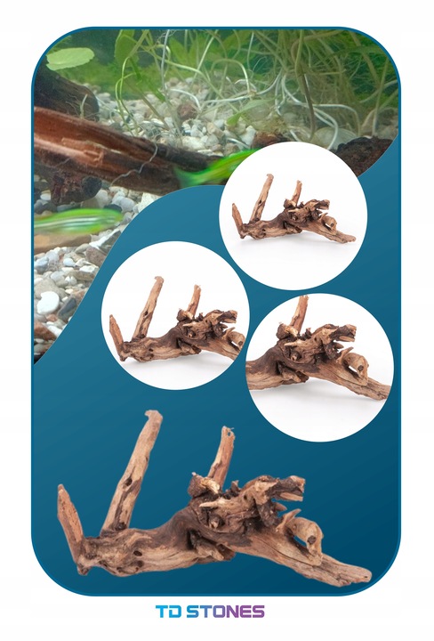 NATURALNY KORZEŃ DO AKWARIUM DESERT ROZMIAR M 20CM