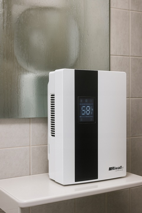 OSUSZACZ POWIETRZA POCHŁANIACZ WILGOCI 65W 1,8L RIWALL ROS-01