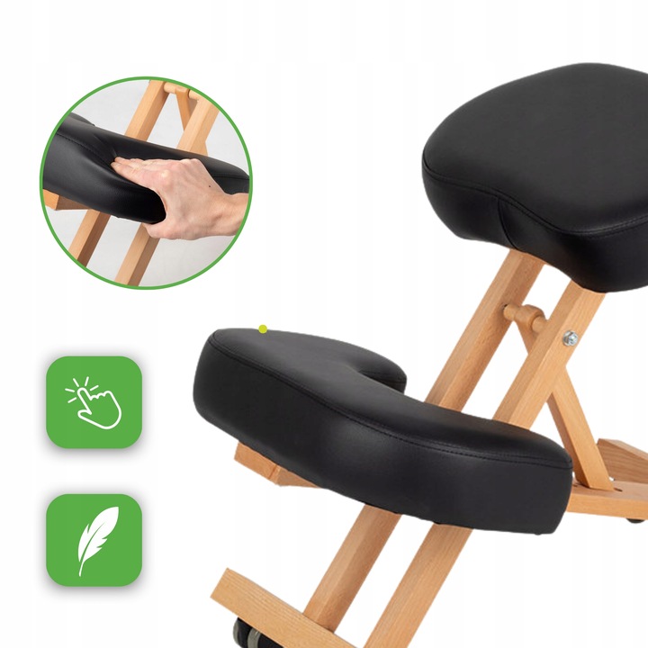 KLĘKOSIAD KRZESŁO ERGONOMICZNE REGULOWANE FOTEL BIUROWY HABYS