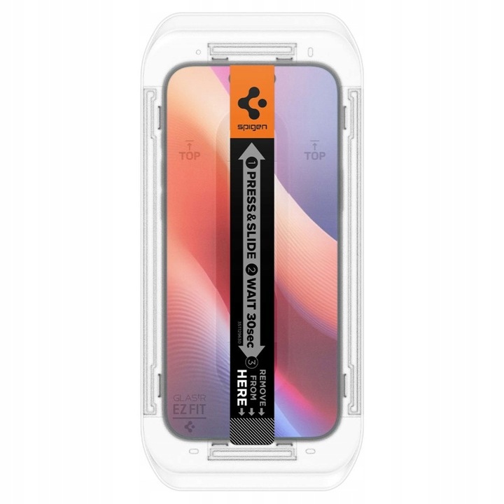 2x Szkło Hartowane SPIGEN EZ FIT + Aplikator do Apple iPhone 16/15, do etui
