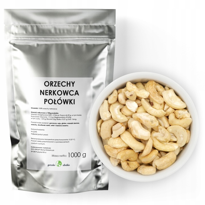 ORZECHY NERKOWCA połówki 1kg