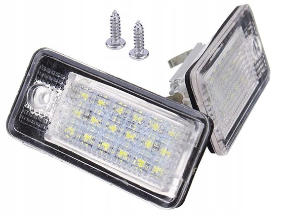 PODŚWIETLENIE LAMPKI LED TABLICY REJESTRACYJNEJ AUDI A3 8P A4 B6 B7 A6 C6