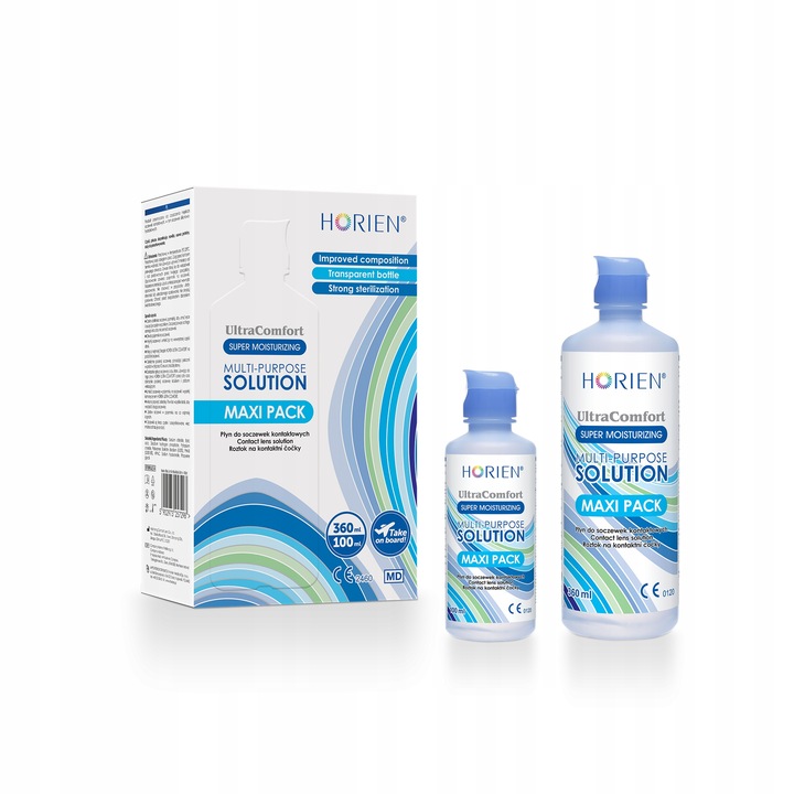 HORIEN ULTRA COMFORT MAXI PACK 360ML+ 100ML PŁYN DO SOCZEWEK