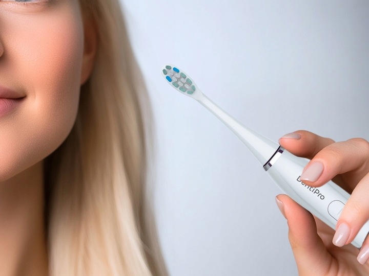 Szczoteczka Soniczna Do Zębów - Zestaw Etui 6 końcówek Indukcja