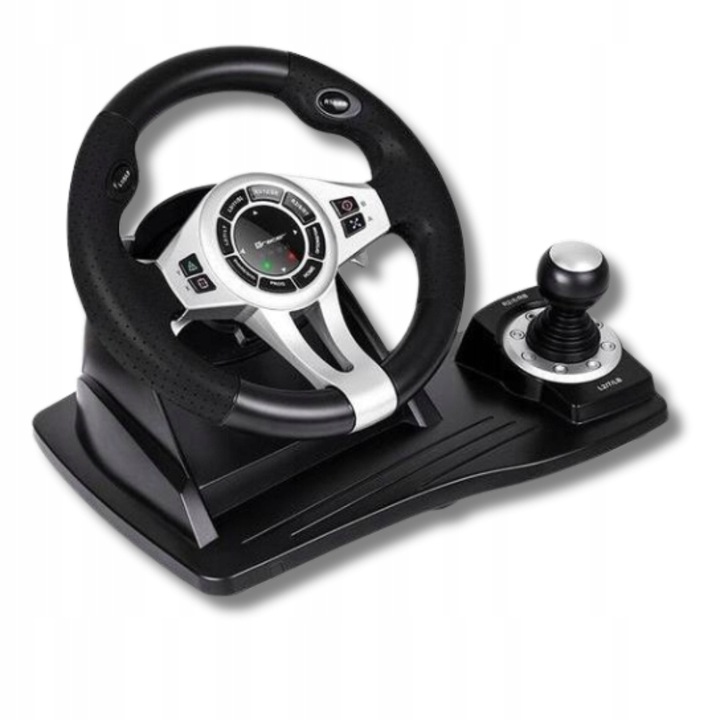 2 x Kierownica do gier z pedałami 4w1 PS4 PC PS3 XBOX ONE BIEGI DO KOMPUTER