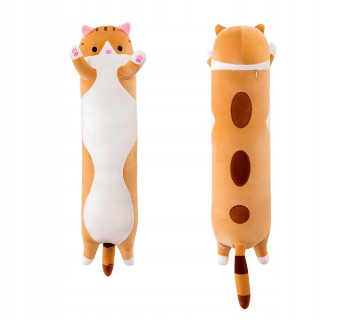 DŁUGI KOTEK KOT MASKOTKA PODUSZKA PLUSZAK 110 CM