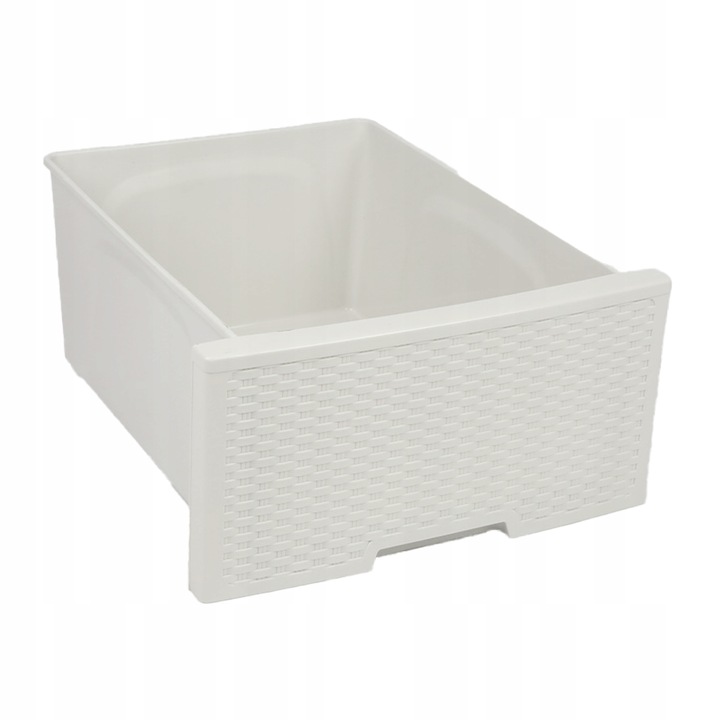 KOMODA Z SZUFLADAMI PLASTIKOWA ECRU WOLNOSTOJĄCA REGAŁ ORGANIZER