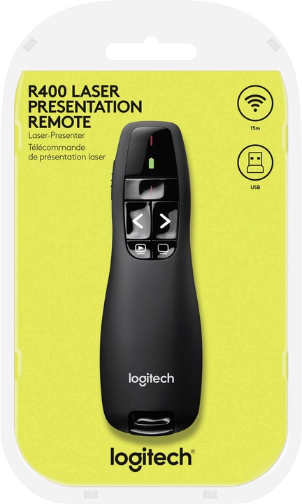 Pilot laserowy do prezentacji Logitech Wireless Presenter R400